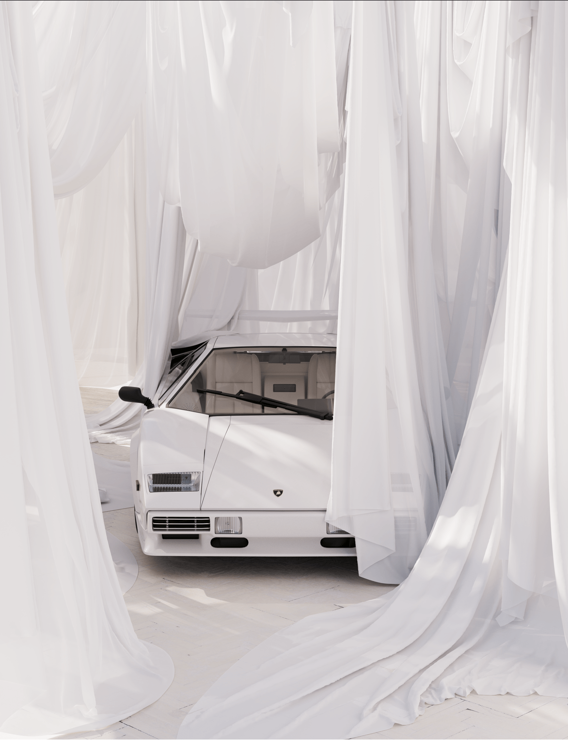 Countach in Curtains