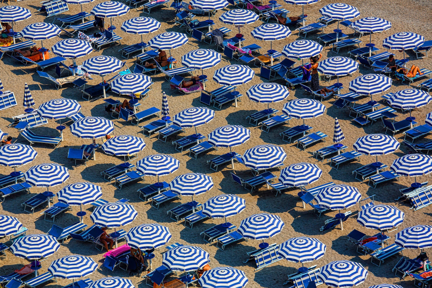 Blue and white beach